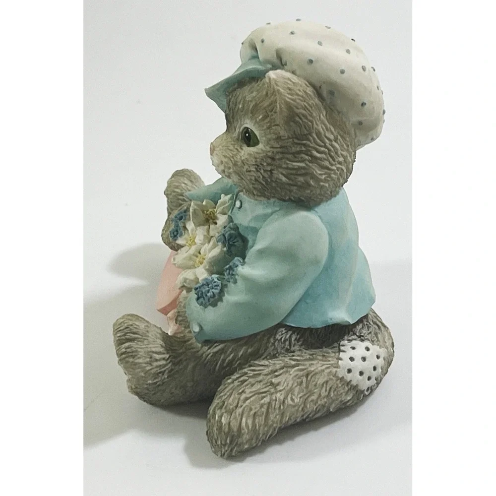 Calico Kittens My Love Blossoms For‎ You 102547 Boy With Flowers